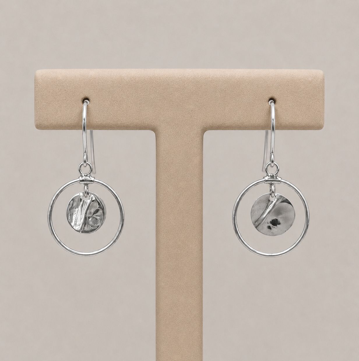 Gold Fish Hook Drop Earrings (0.8g)