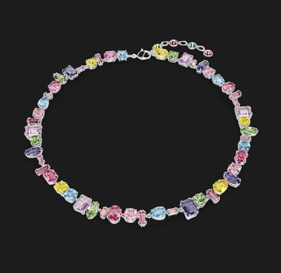 Gema Necklace, Mixed Cuts, Multicolored - 5656397
