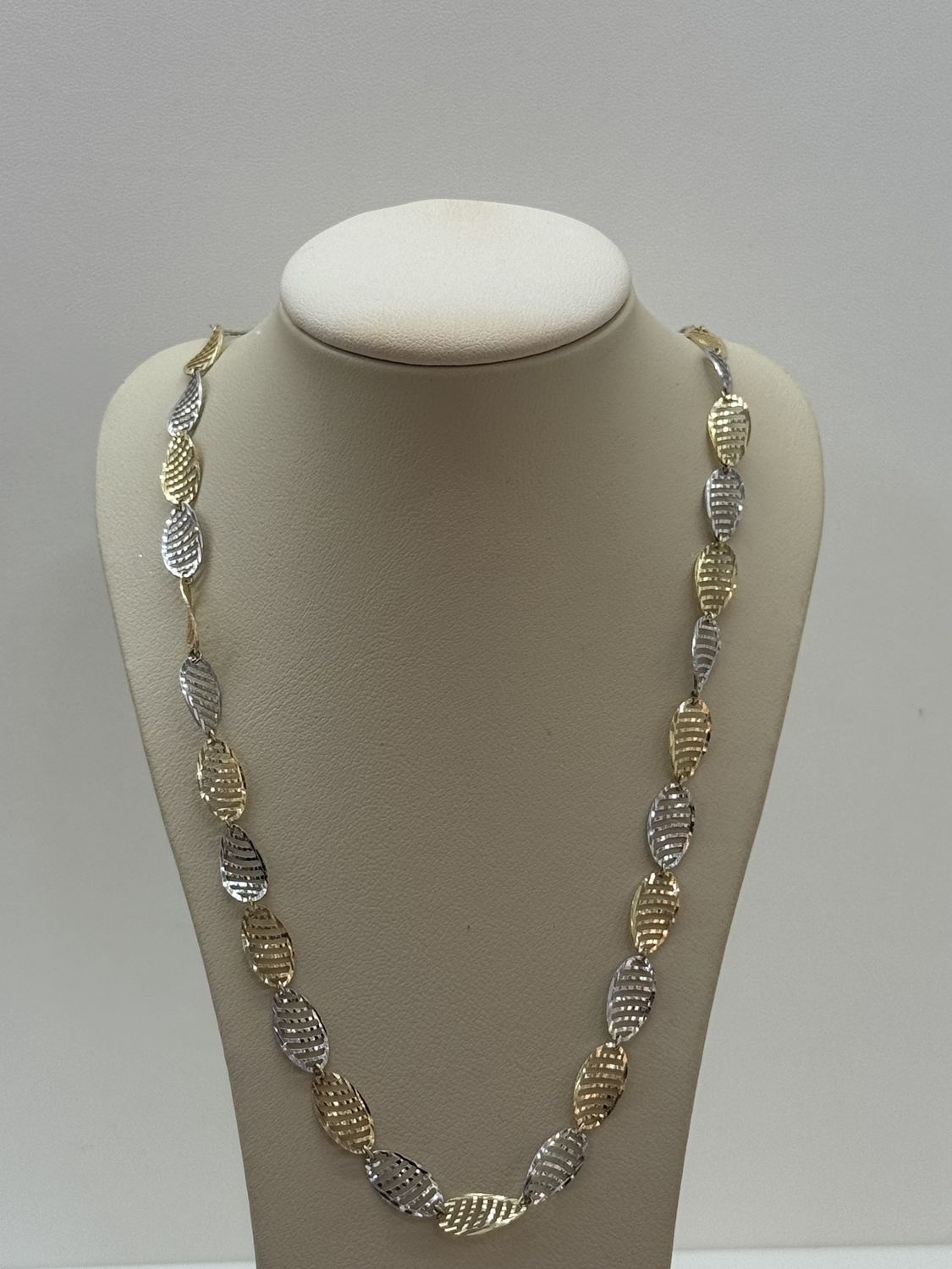 Gold Mesh Necklace, Material: 2Tone Necklace