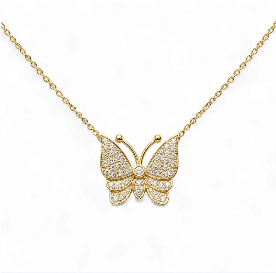 Butterfly Diamond Pendant