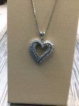 Diamond Heart Pendant w/Chain