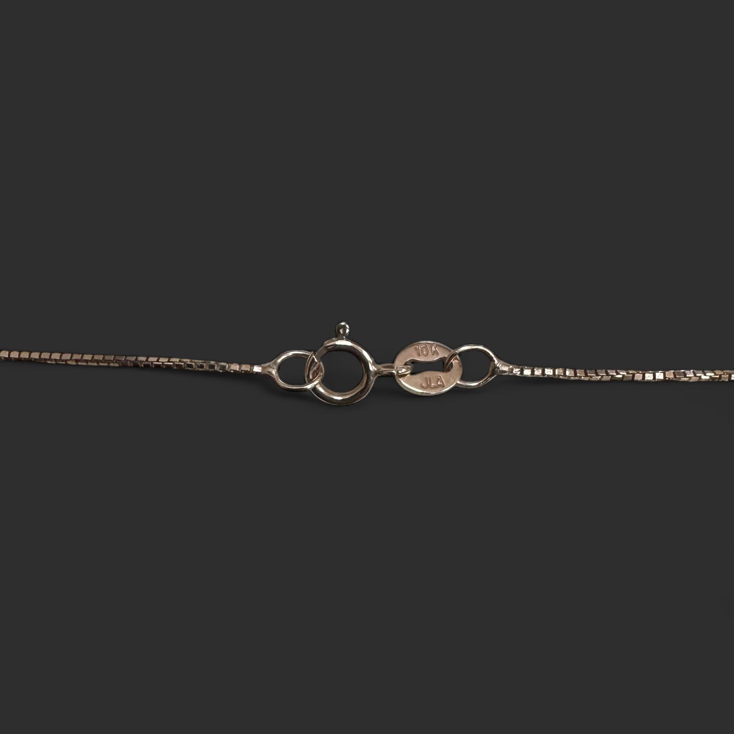 10k Rose Gold Box Chain (1.7g/18in), Material: Spring Ring Clasp