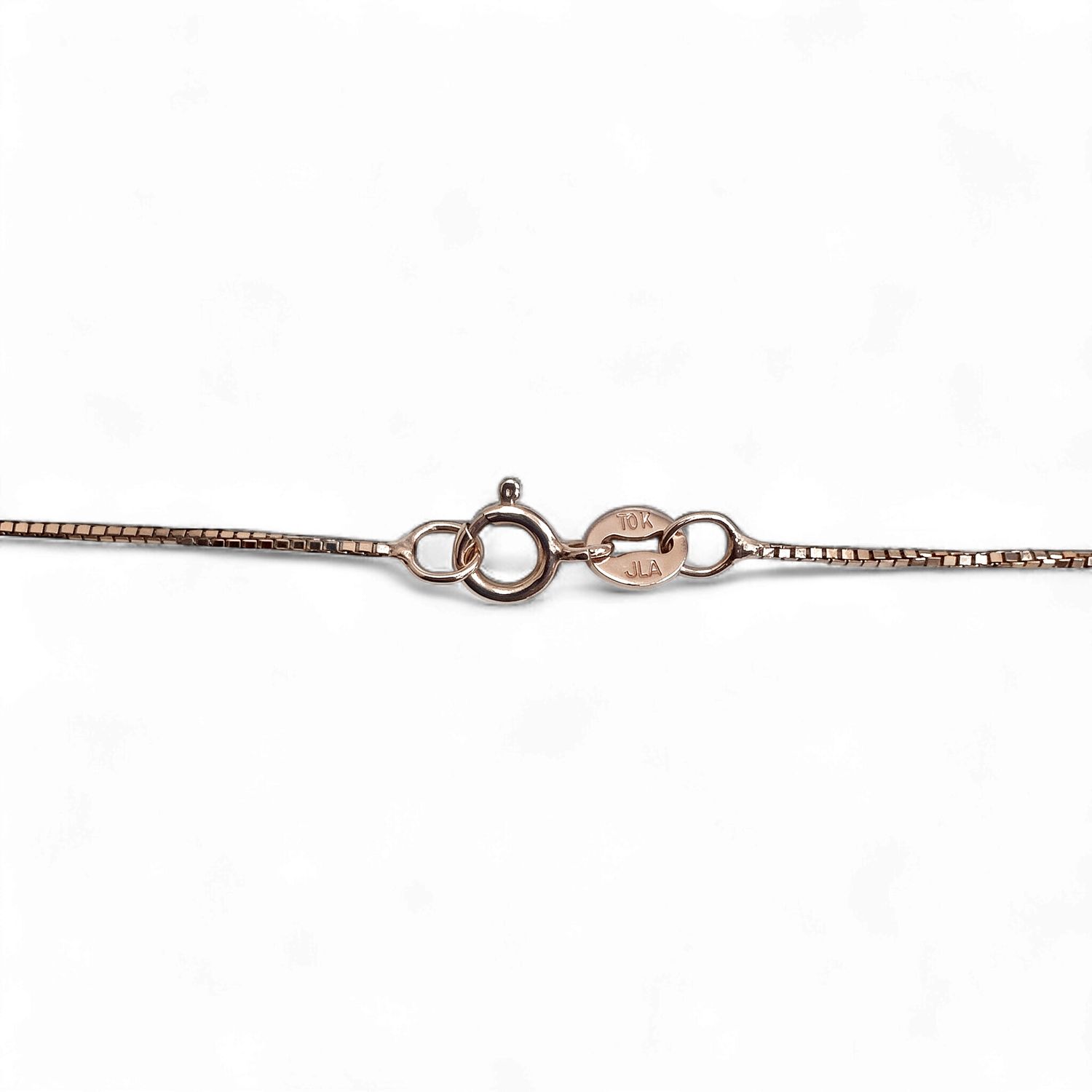 Rose Gold Box Chain (1.7g), Material: Spring Ring Clasp