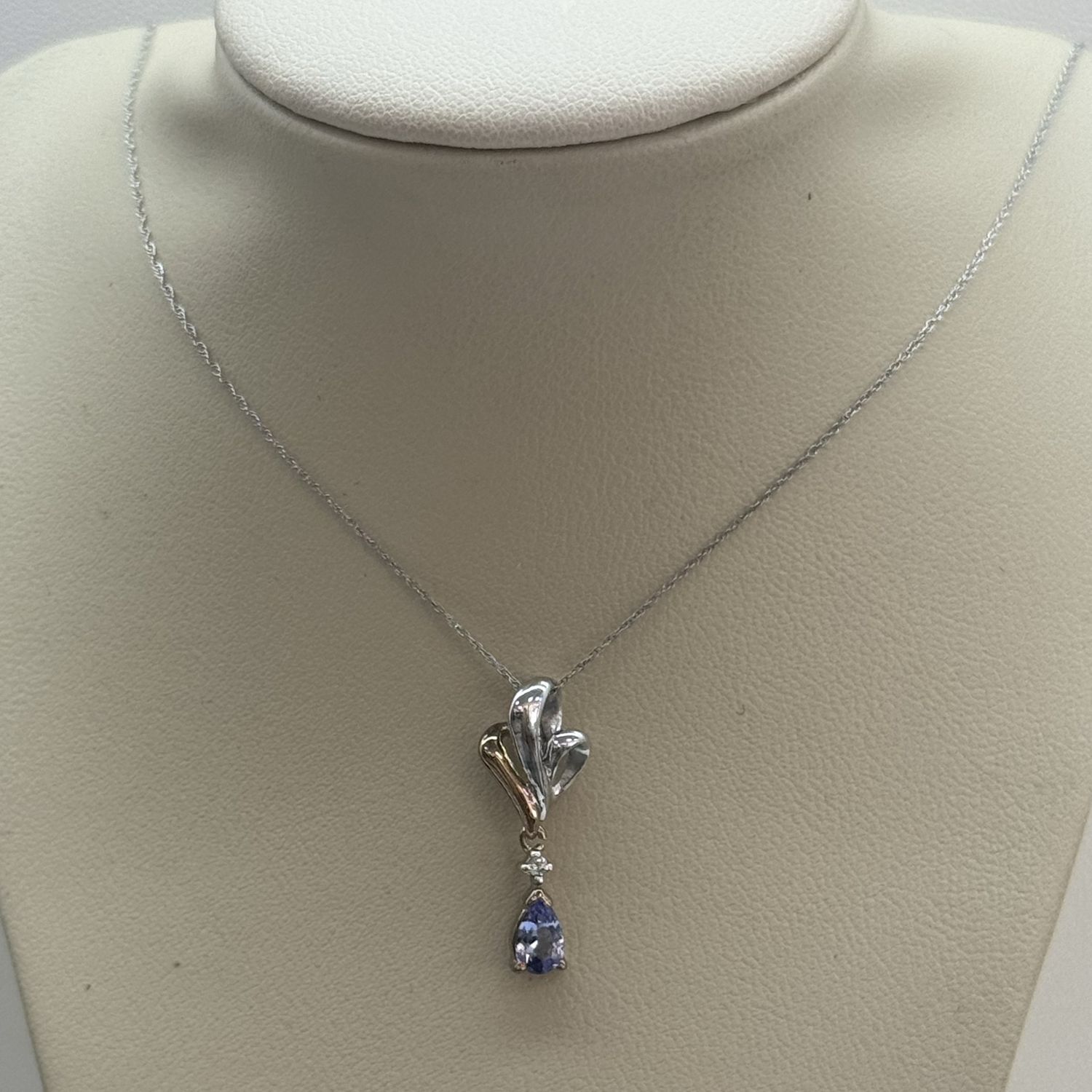 Ame/Dia 2 Tone Pendant