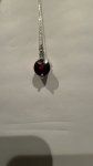 Garnet/Dia Pendant