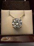 L-Dia Rnd Solitaire Pendant 3ct