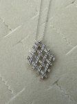 Weaved Trellis Diamond Pendant