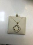 Double Square Dia Pendant