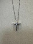 Diamond Cross Pendant w/Chain.