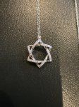Dia Star of David Pendant