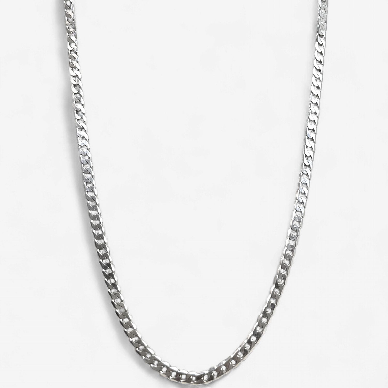 10k White Gold Curb Chain (5.4g/16in)