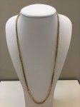 Mens Gold Curb Chain-24in