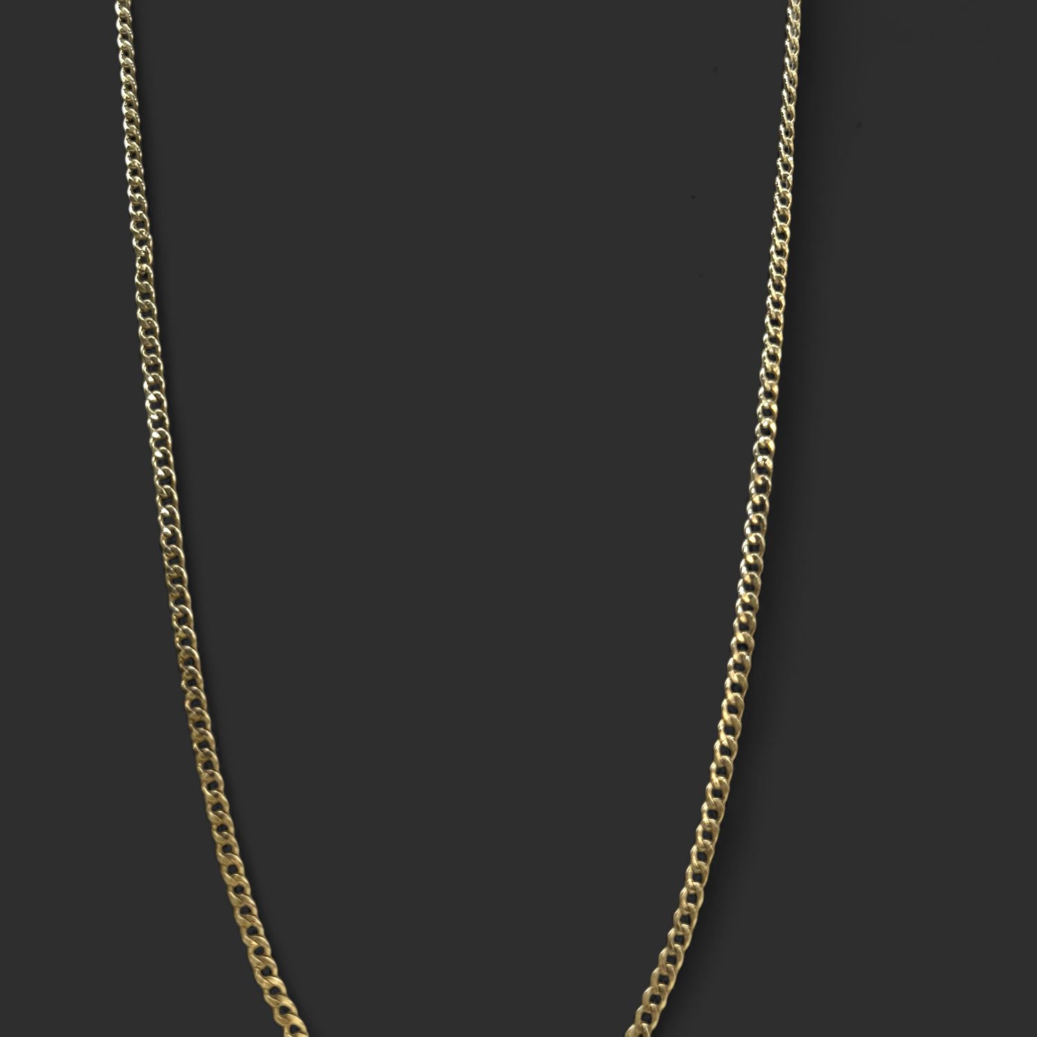 10kt 2.1mm HC YG 22in Chain