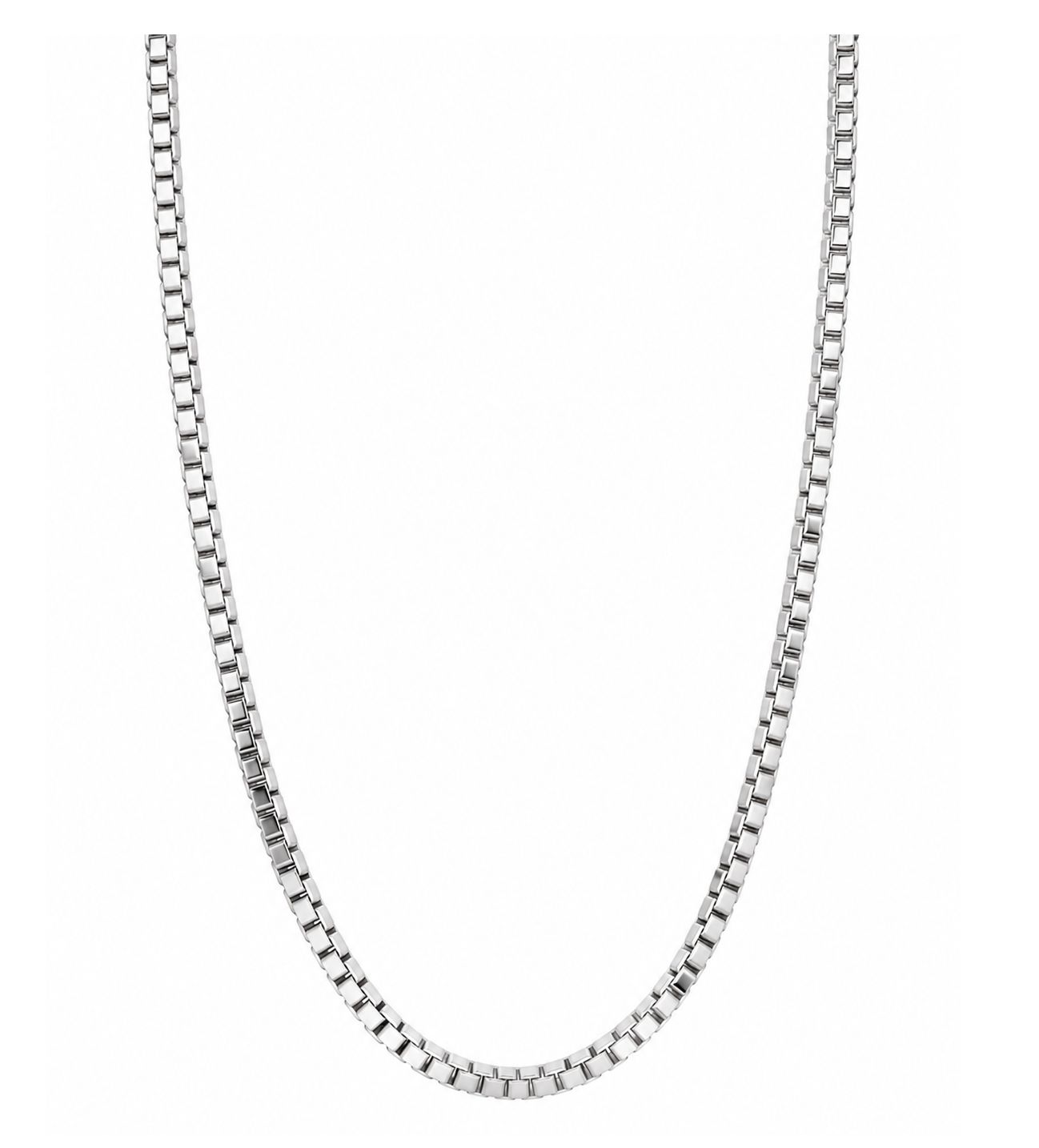 White Gold 2mm Box Chain (2.1g-2.2g)
