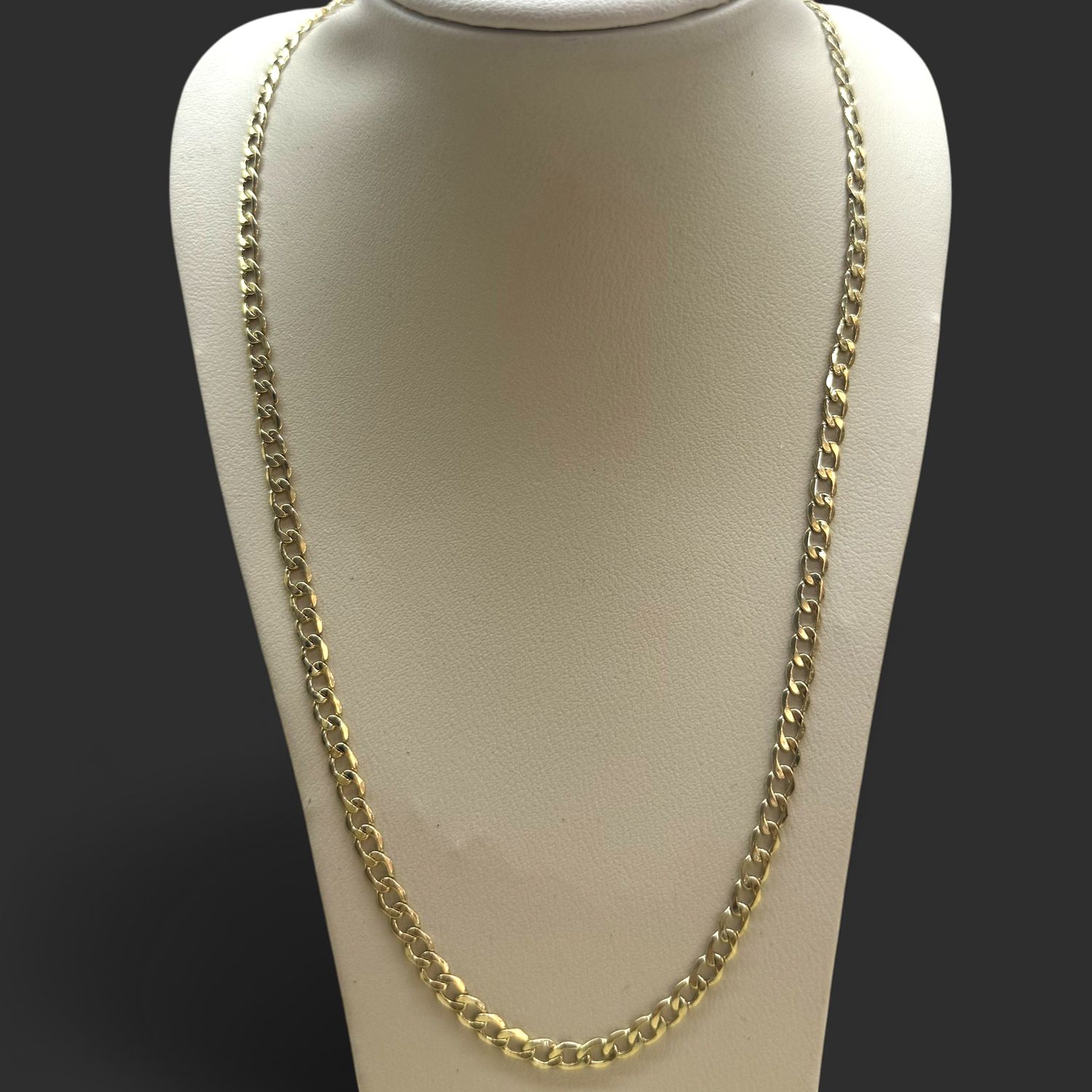 10kt 3.5MM HC AD 22IN YG Chain