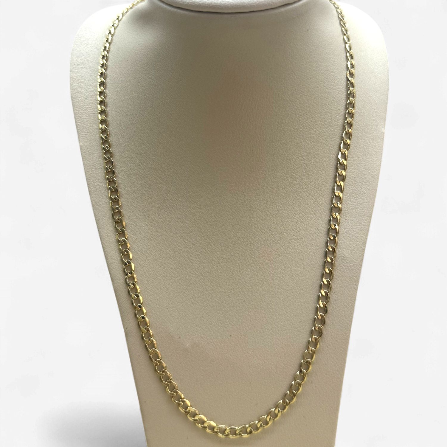 10k Gold 3.5mm Curb Chain (3.8g) (22in)