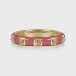14K Y.G Pink Enamel LR