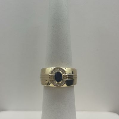 Men's Sapphire Class Ring