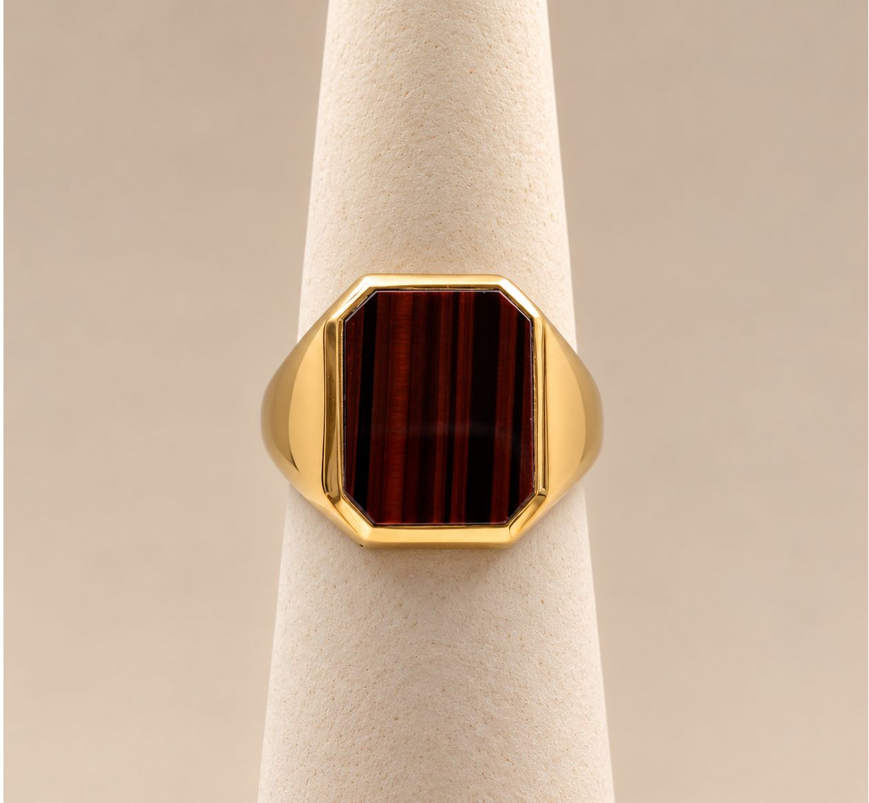 Men's  Gold Tiger Eye Ring  (5.7g)