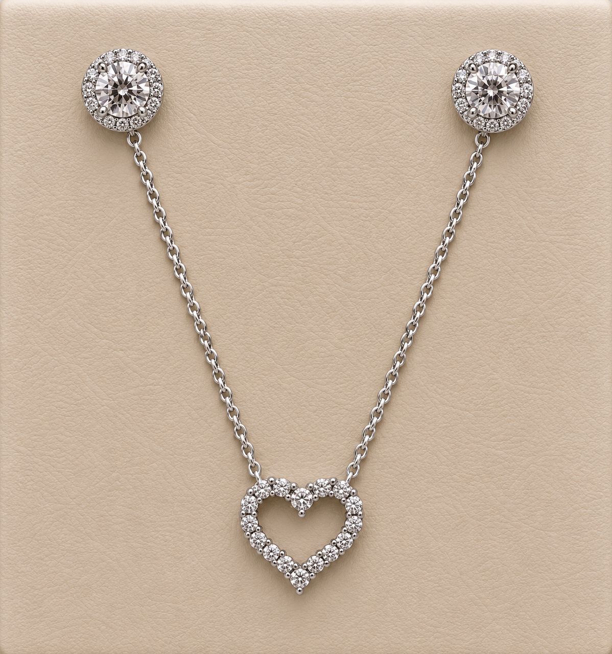 Diamond(0.21ct) Heart Pendant