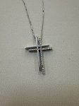 Diamond Cross Pendant w/Chain