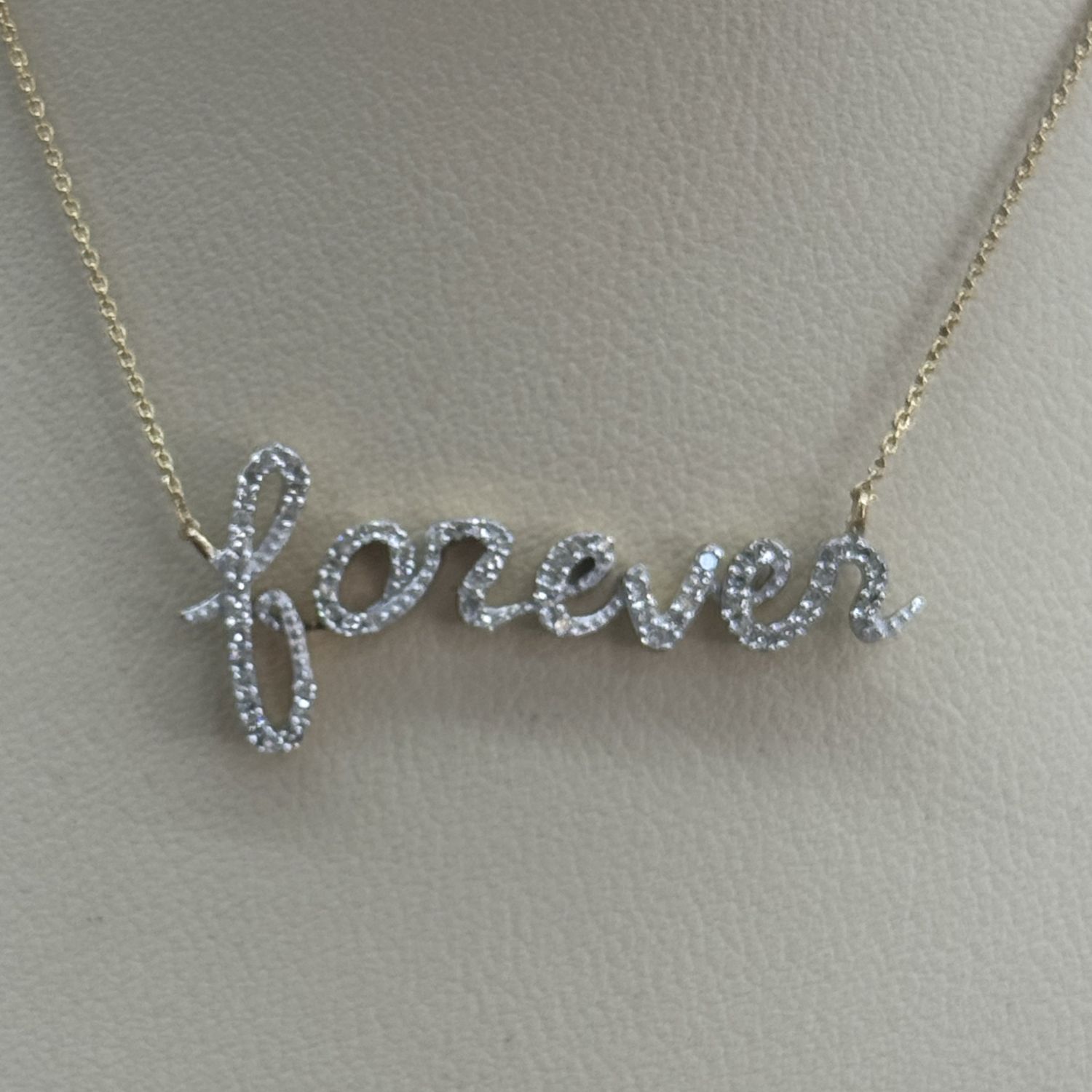 10KY/10KW "Forever/Faith" Pendant, Material: Forever.YG