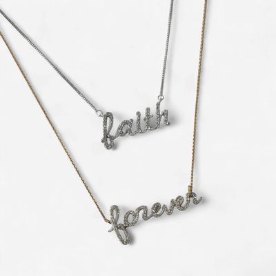 10KY/10KW "Forever/Faith" Pendant