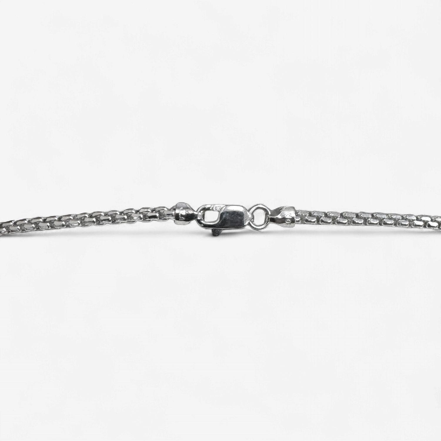 10k White Gold 2mm Box Chain (3.7g) (20in)