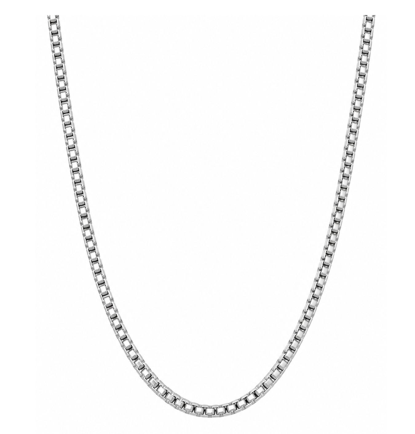 White Gold 2mm Box Chain (3.7g)