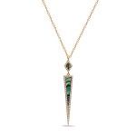 Gemstone Dagger Necklace Bassali