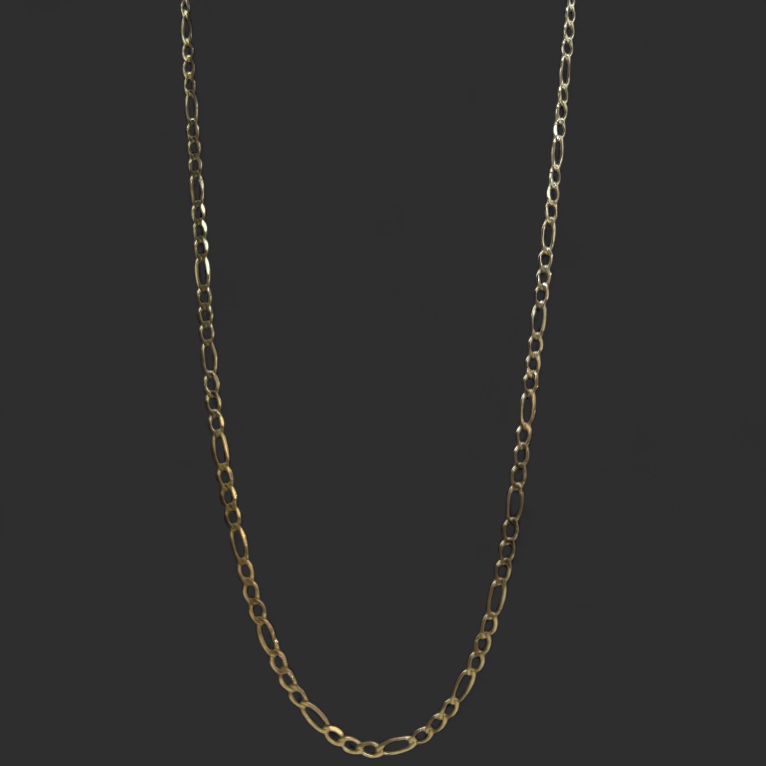 10kt Figaro. Chain