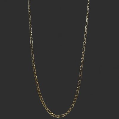 10kt Figaro. Chain
