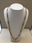 Mens Gold Chain w/Sapphire Clasp
