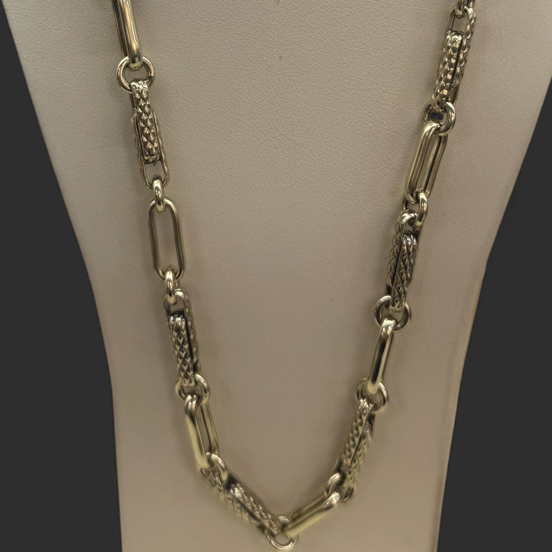 Mens Gold Chain w/Sapphire Clasp