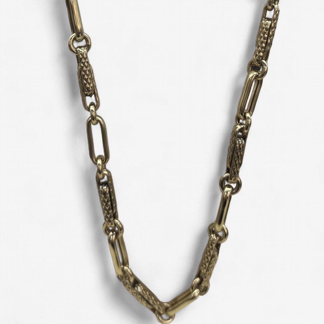 Mens Gold Chain w/Sapphire Clasp*