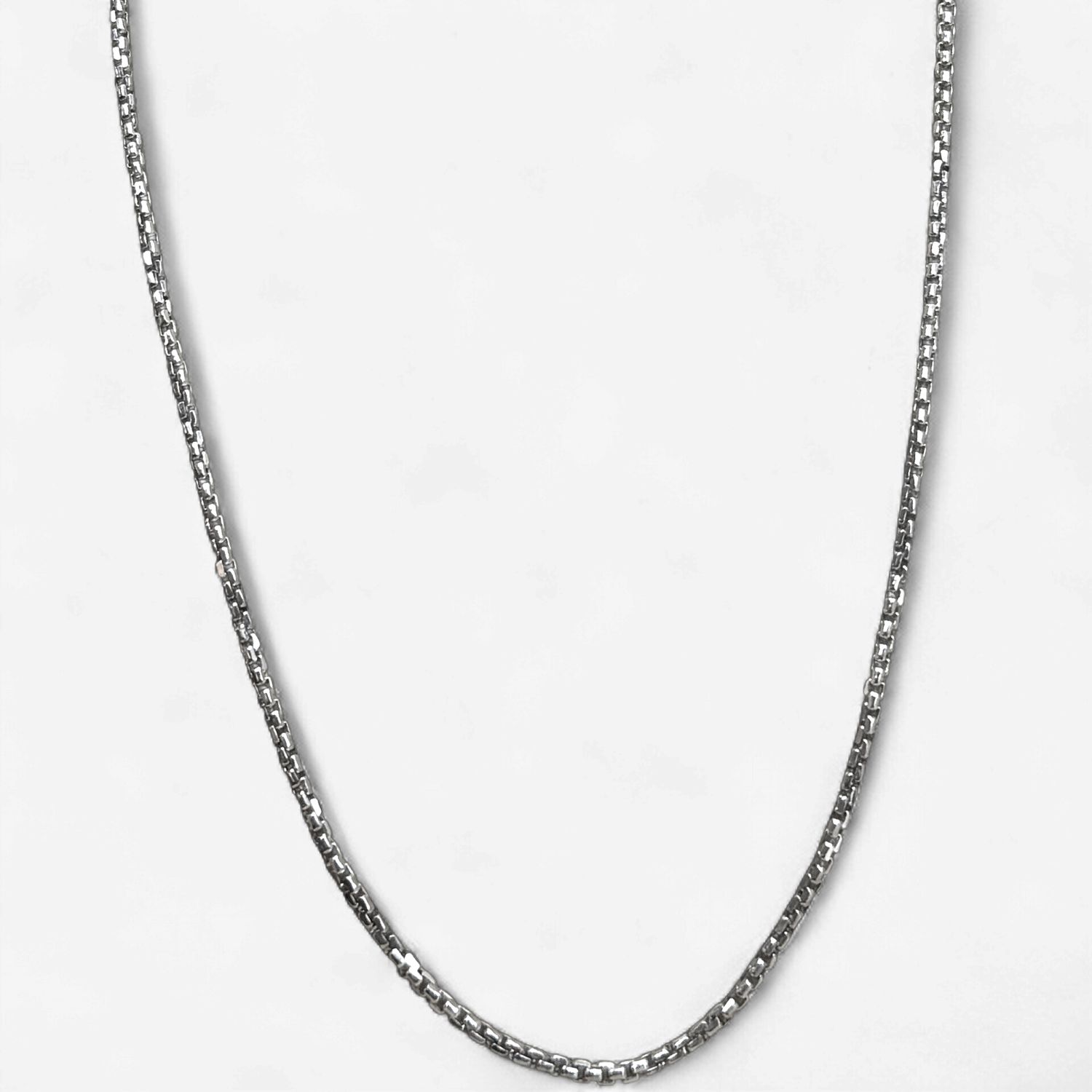 10k White Gold 2mm Box Chain (4.1g) (22in)