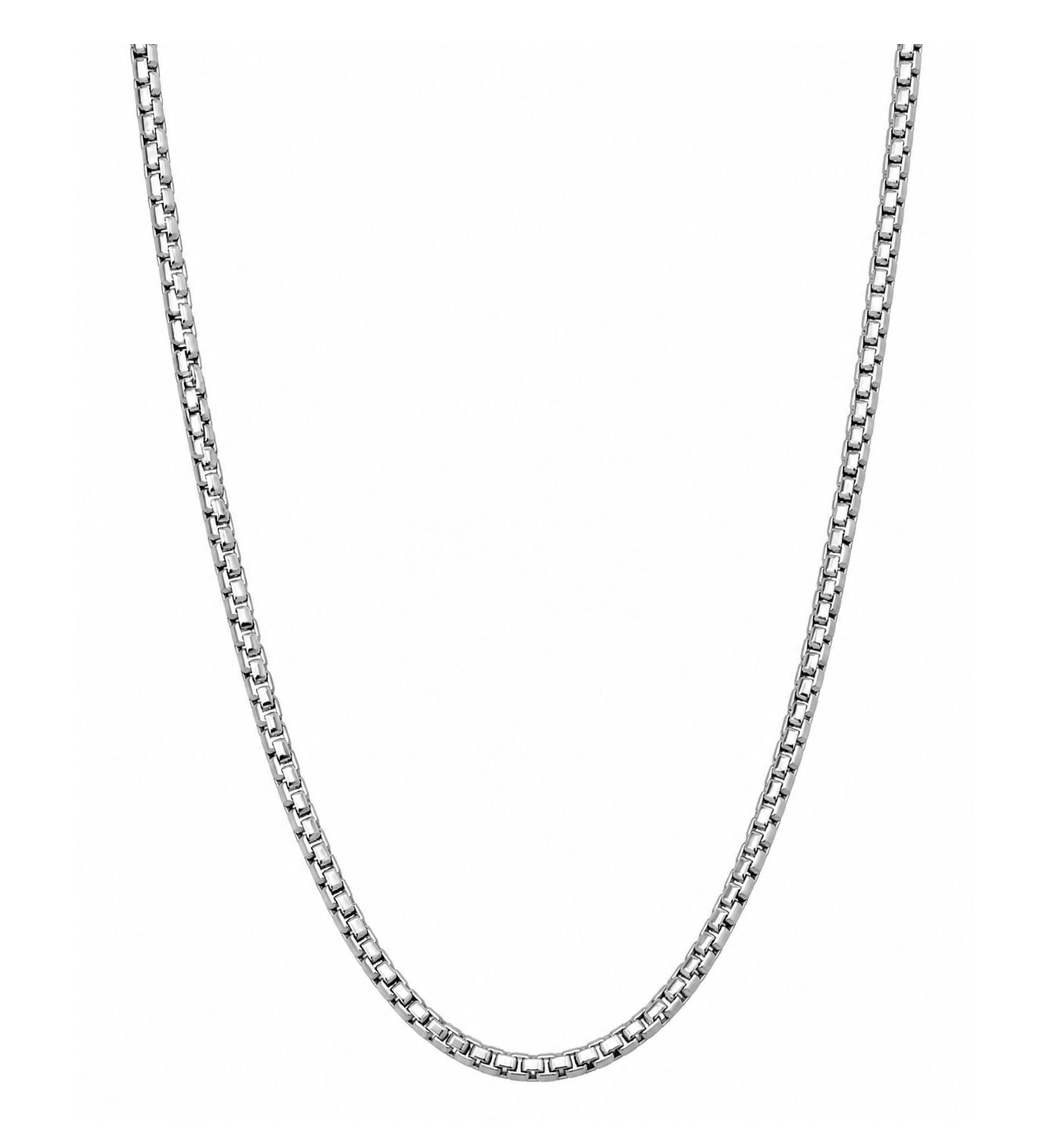 White Gold 2mm Box Chain (4.1g)