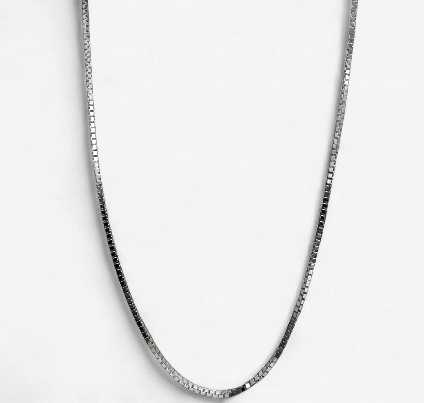 10k White Gold Box Chain (5.5g) (22in)