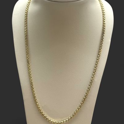 10kt 2.5mm HB YG 22in Chain