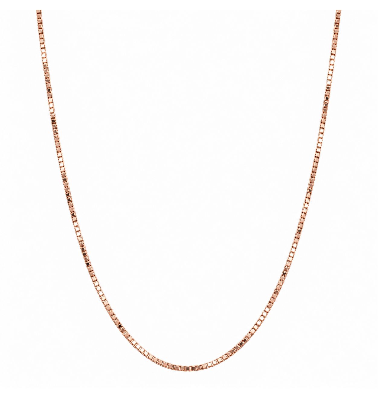 Rose Gold 0.6mm Box Chain (1.3g)