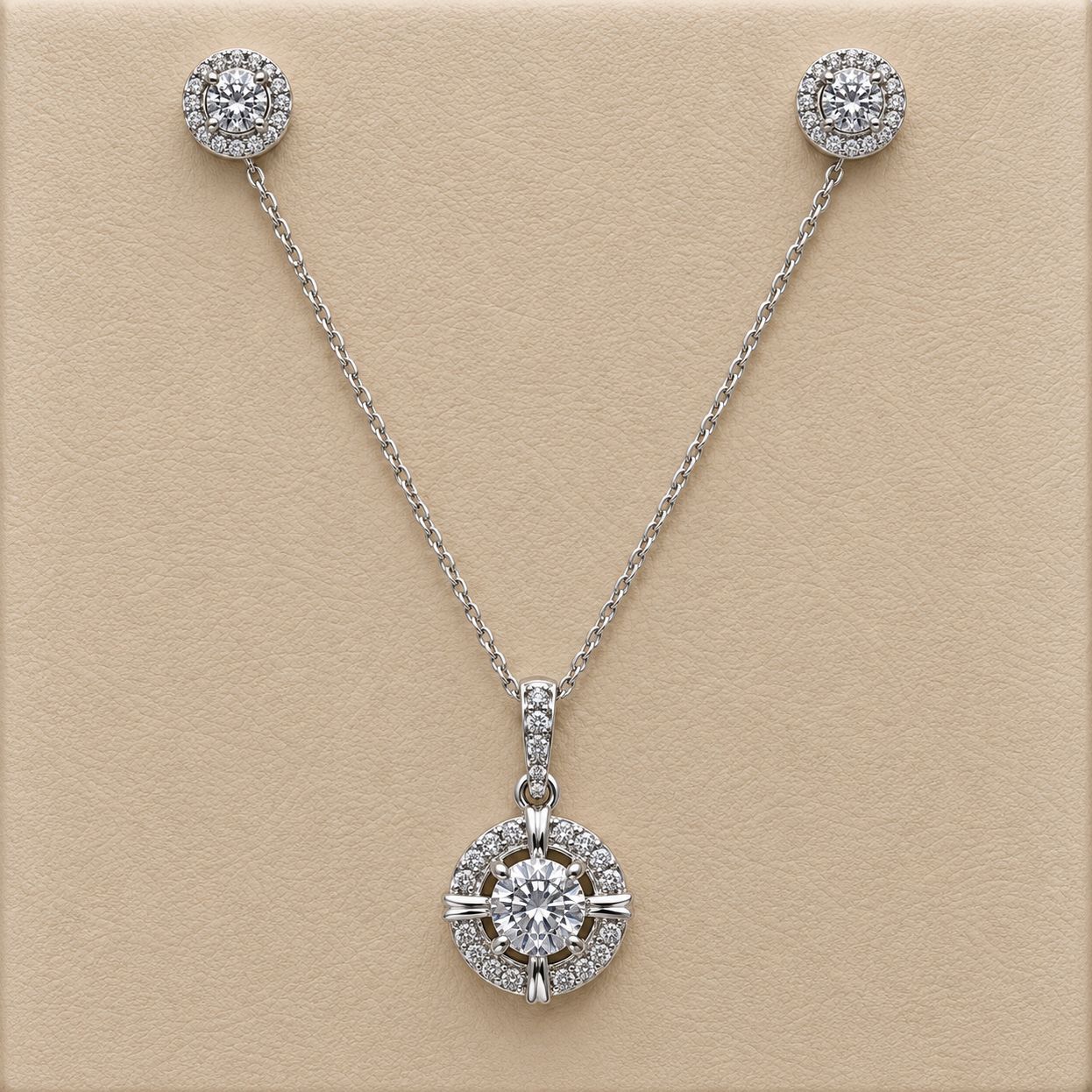 18k Celtic Cross Diamond Pendant