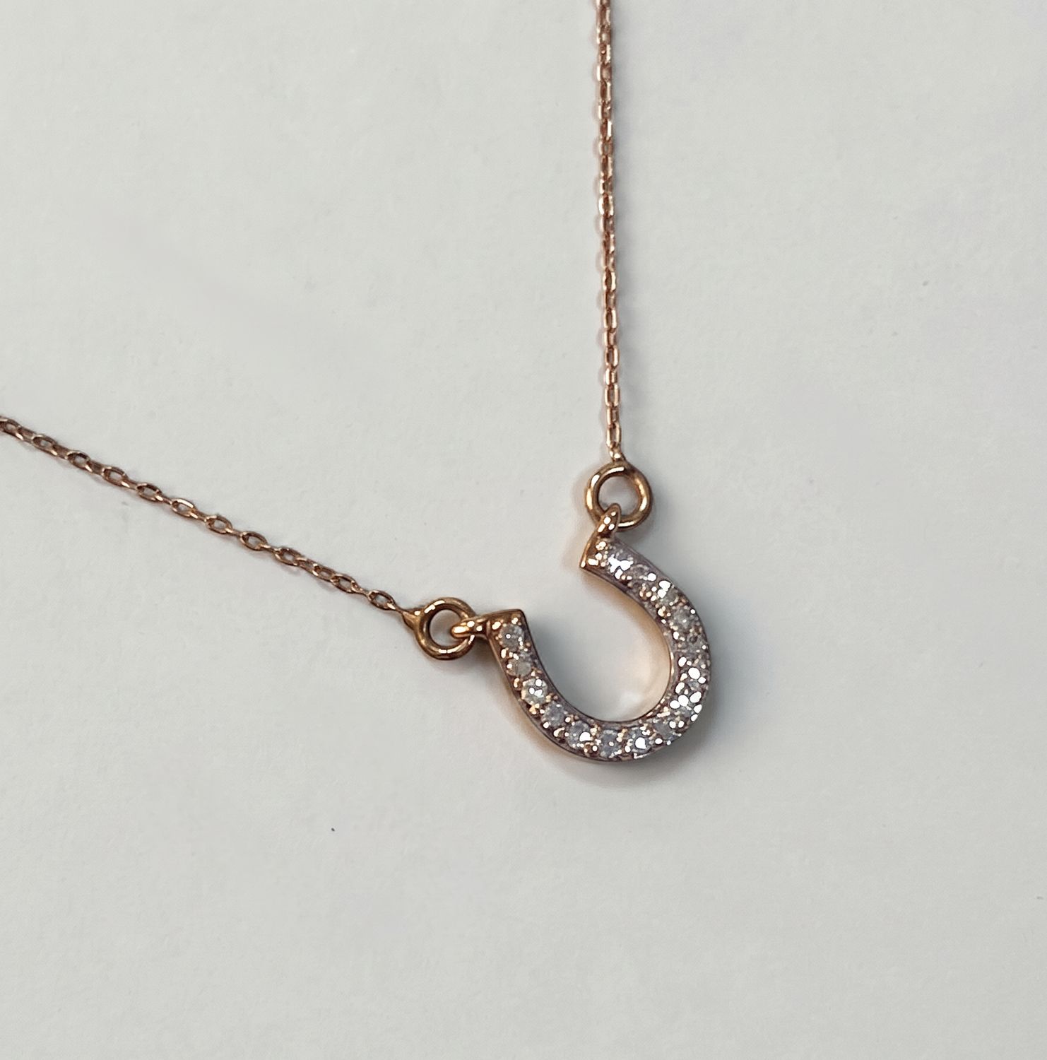 Horseshoe Diamond Pendant