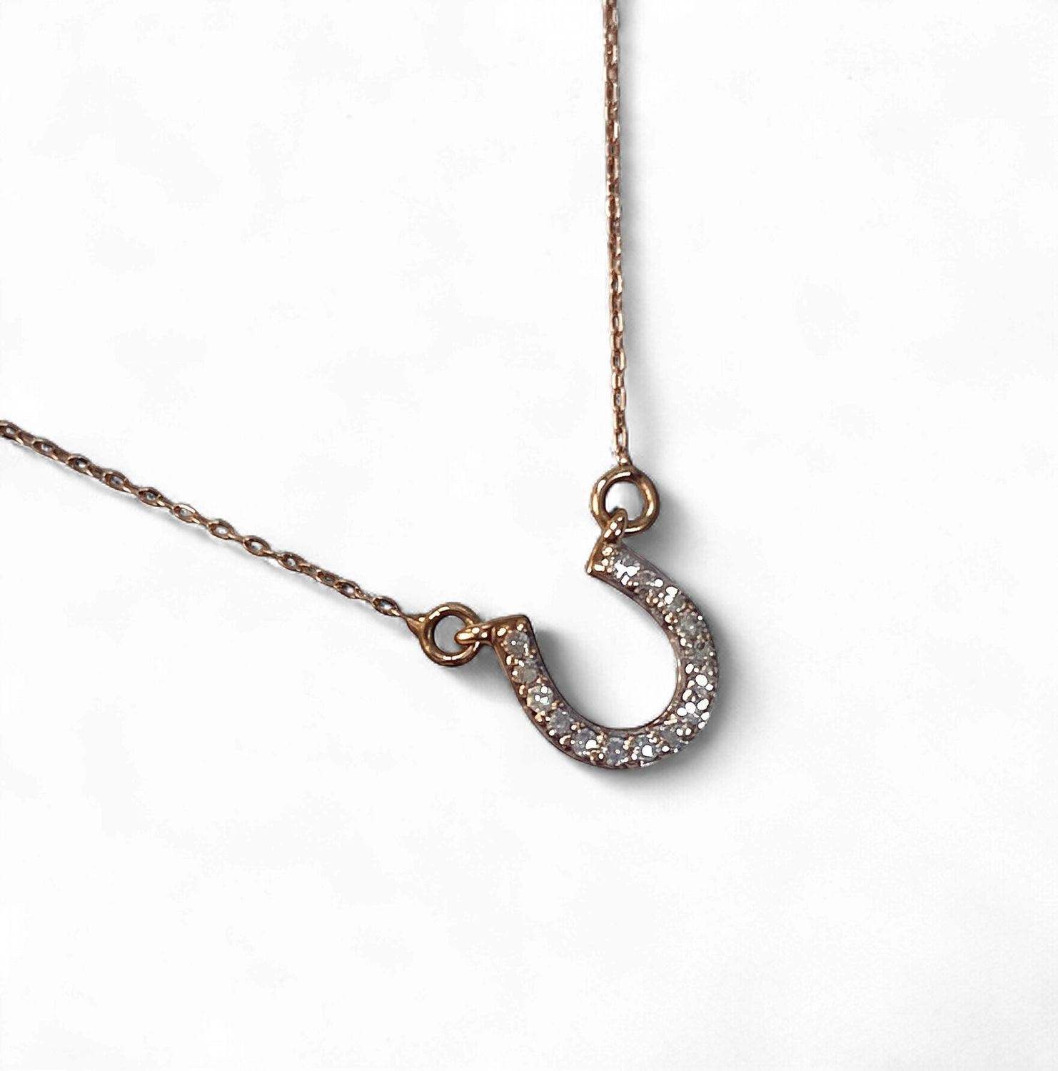 Horseshoe Diamond Pendant