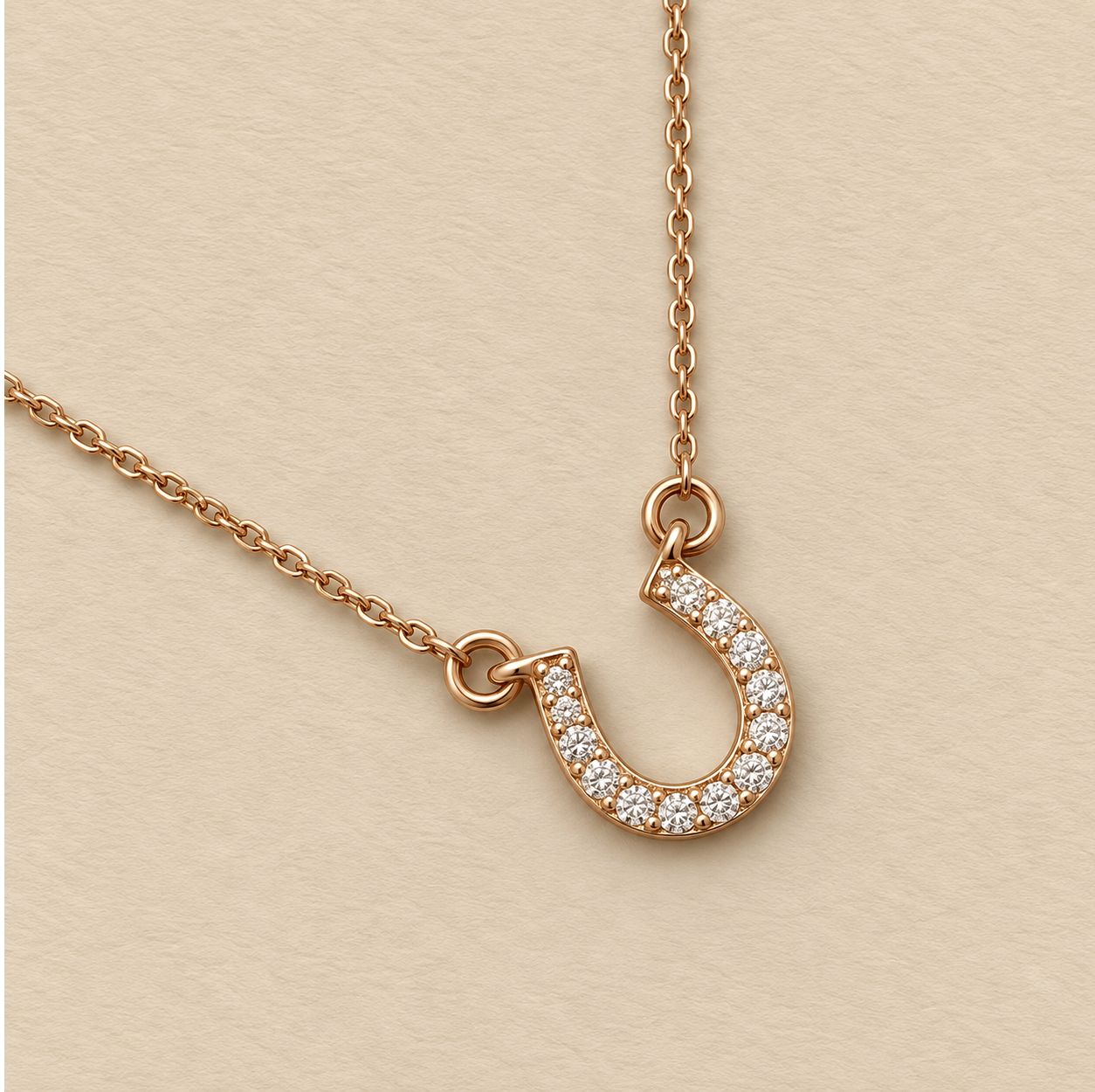 Horseshoe Diamond Pendant