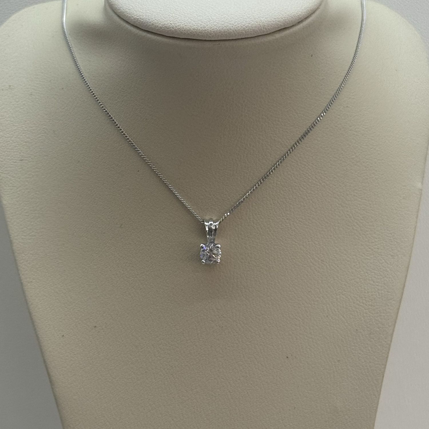Diamond Solitaire Pendant..