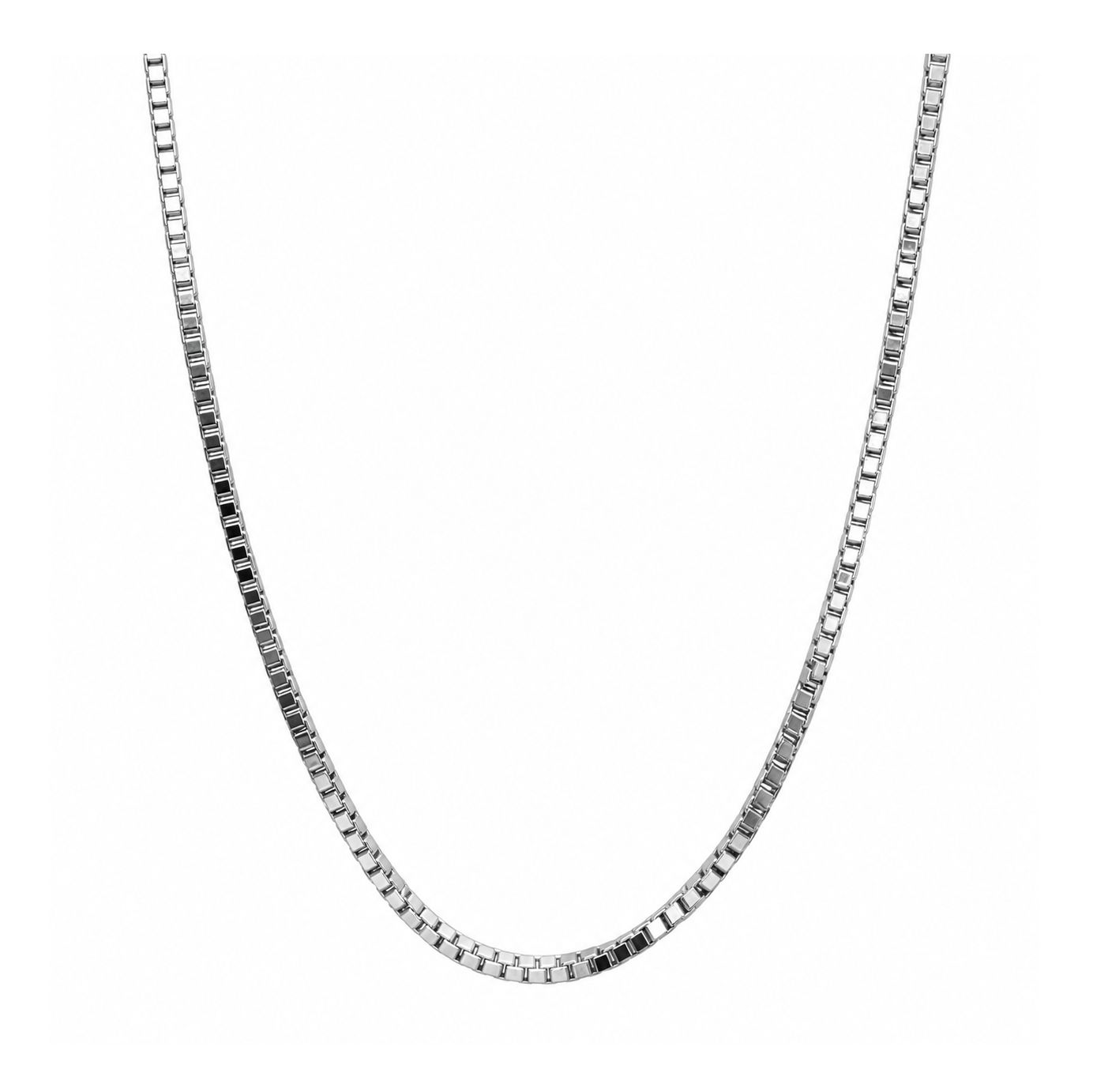 White Gold Classic Box Chain (5.2g)