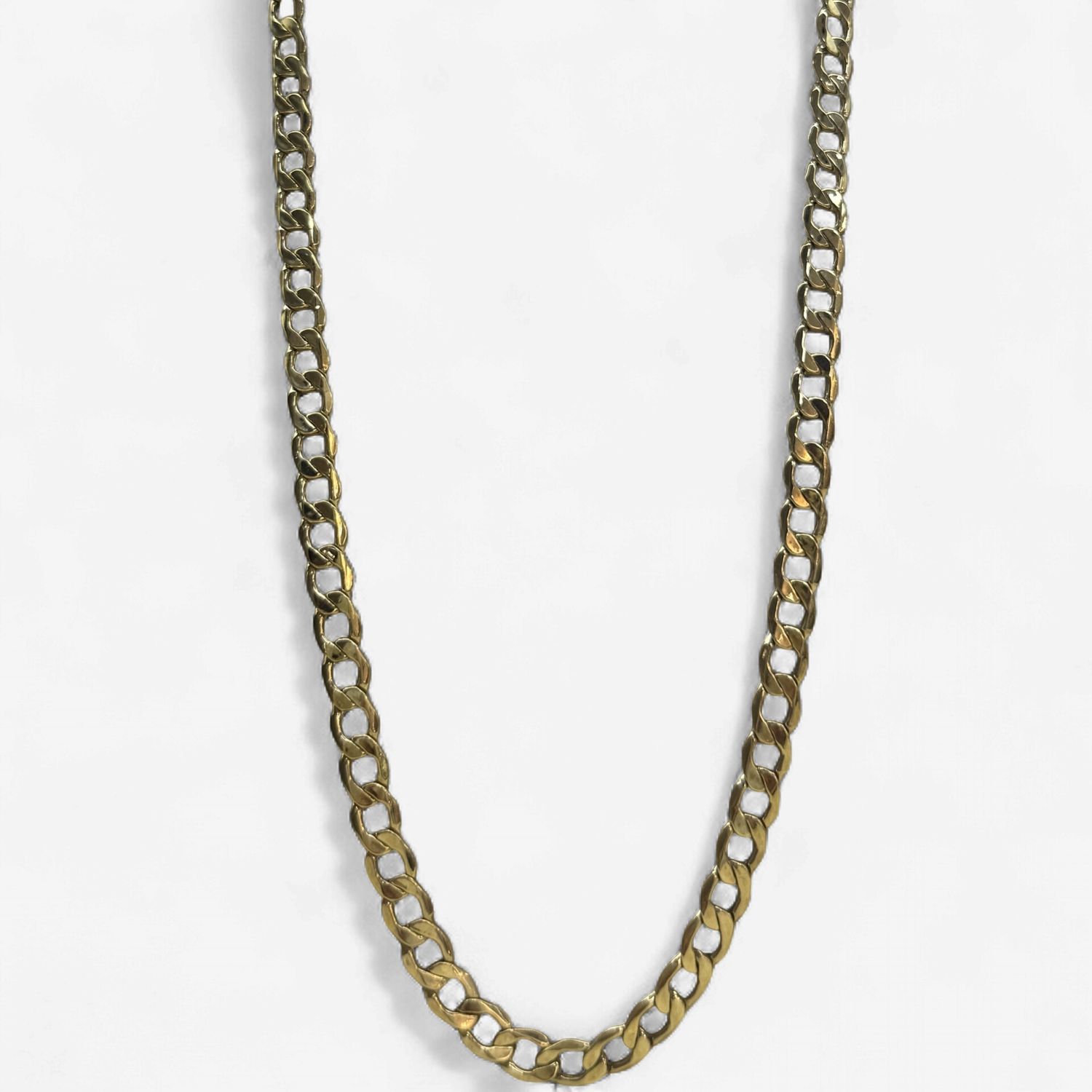 10k 5mm Gold Curb Chain (7.2-7.4g) (20in)