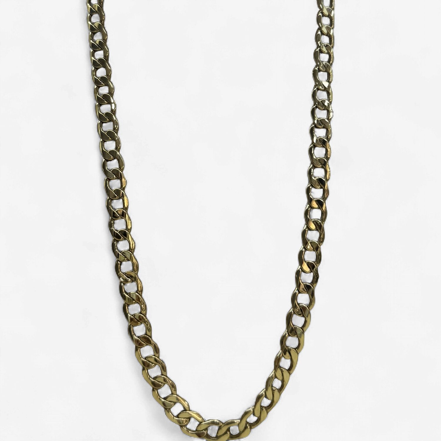 10k Yellow Gold 6.7mm Curb Chain (10.1g) (18in)
