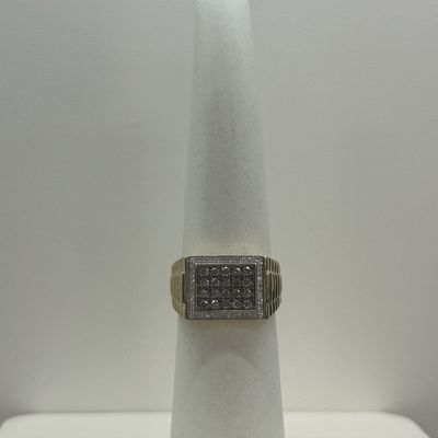 Mens 0.65tdw Chocolate Dia Ring