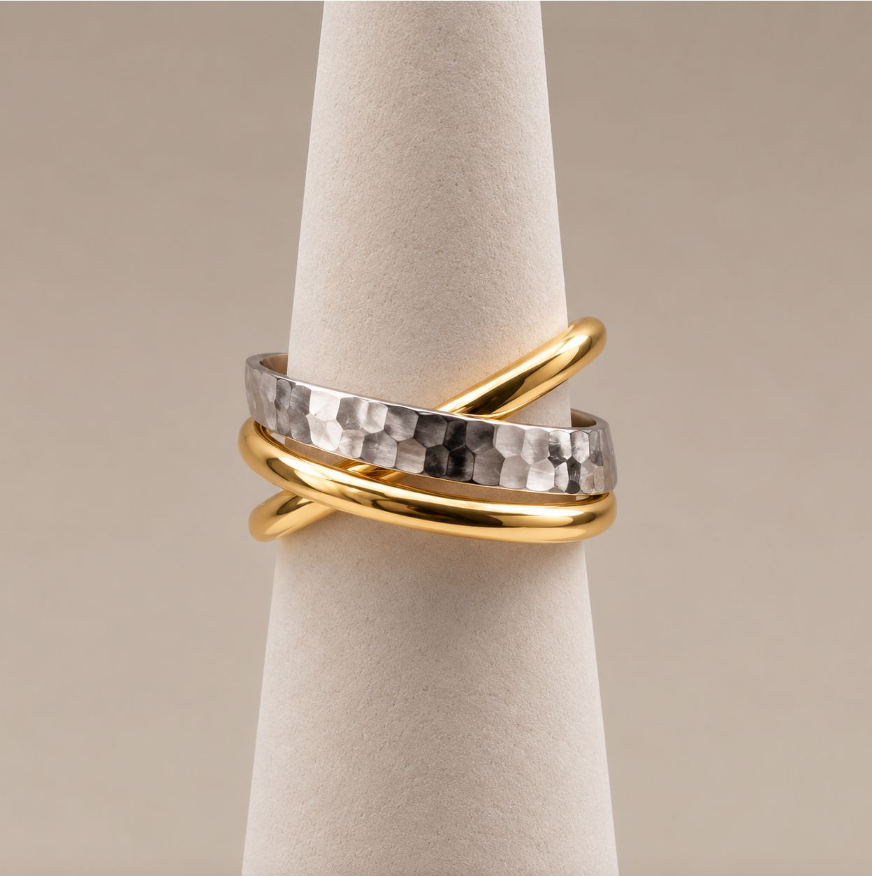 Two-Tone Gold Bijouterie Bypass Ring (7.5g)
